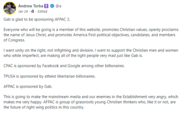 AFPAC III: The Groyper Army Seeks to Normalize White Nationalism